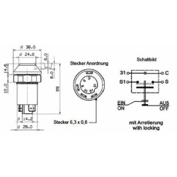 Pulsante Pneutron 12V faro lavoro