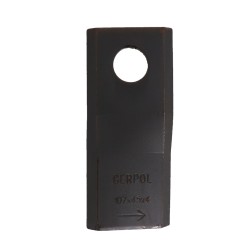 Coltello per falciatrice sx lunghezza 107mm foro Ã˜ 18,2mm