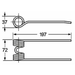 Dente pick-up adattabile Ama TN293 filo 4,5