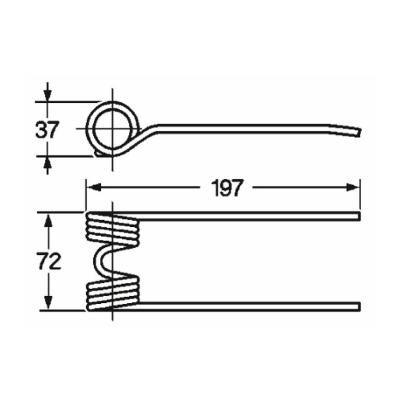 Dente pick-up adattabile Ama TN293 filo 4,5