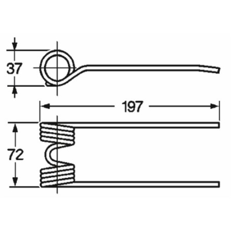 Dente pick-up adattabile Ama TN293 filo 4,5