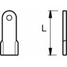 Coltello trincia dritto lunghezza 115mm adattabile Celli