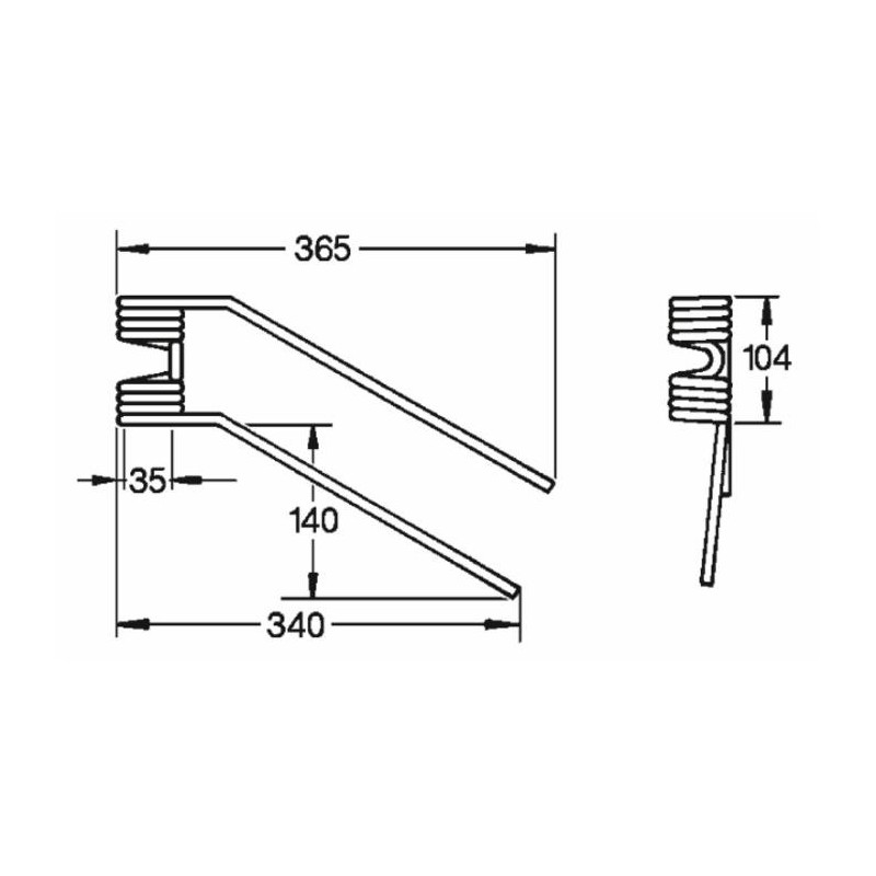 Dente girello adattabile GalfrÃ¨ 108SV dx filo 9
