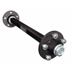 Assale per rimorchio senza freno lunghezza 1m Ã˜40mm 4 fori