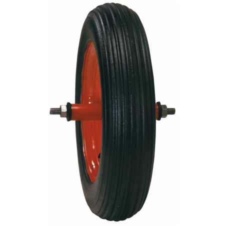Ruota semipneumatica per carriola nera