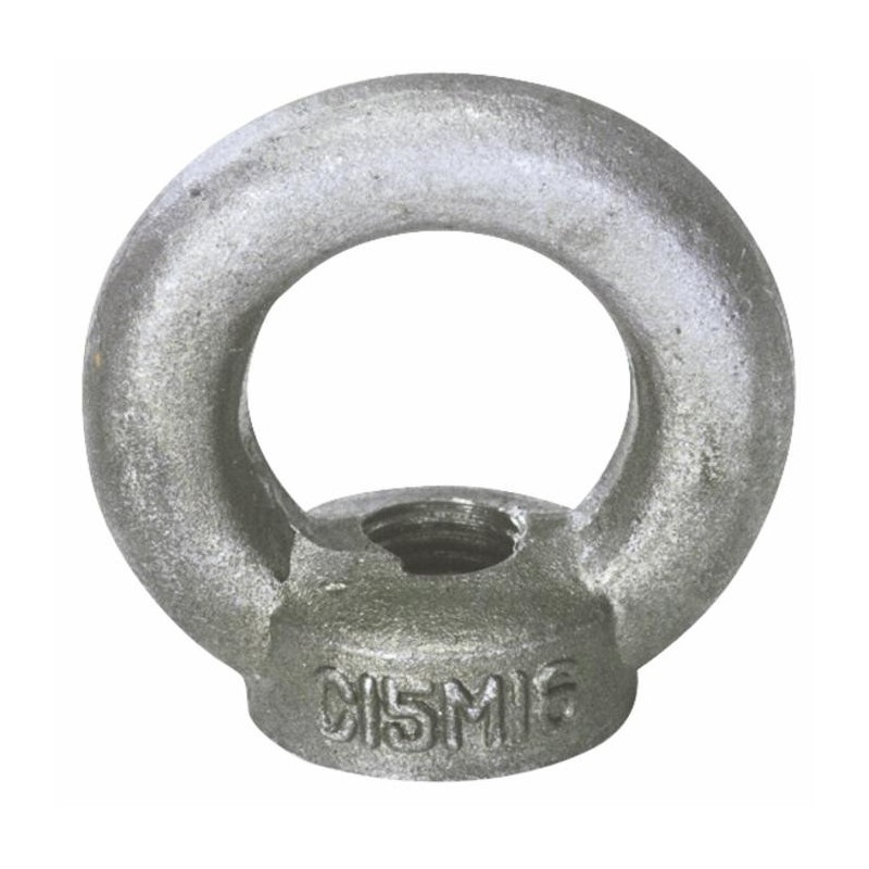Golfaro femmina in acciaio C15E con filetto M16 Ã˜ esterno 63mm