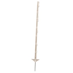Paletto in plastica bianco con occhielli per corde e bande 156cm