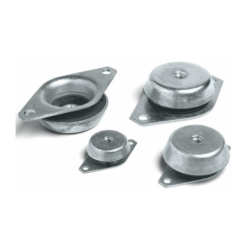 Supporto antivibrante Ã¸ 60 con dado,M12