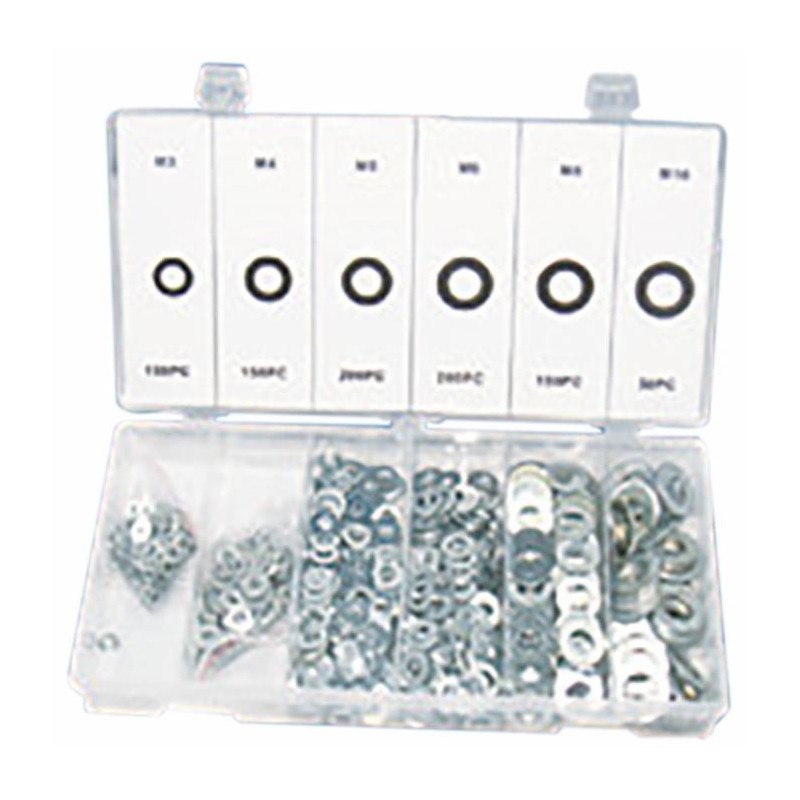 Assortimento rondelle piane da 900 pezzi