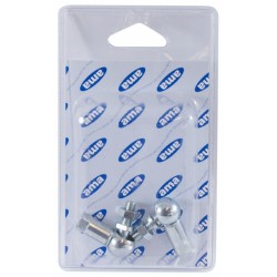 Snodo in acciaio filetto M8x1,25 blister da 2 pezzi