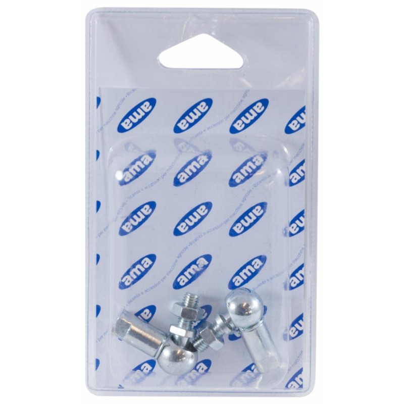 Snodo in acciaio filetto M8x1,25 blister da 2 pezzi