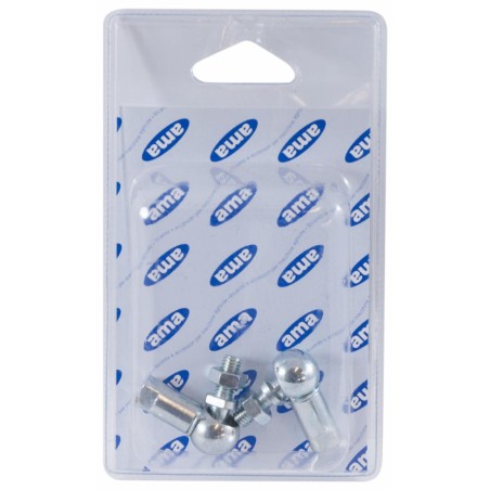 Snodo in acciaio filetto M8x1,25 blister da 2 pezzi