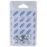 Snodo in acciaio filetto M8x1,25 blister da 2 pezzi