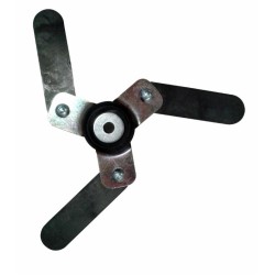 Testina Rotoblade a 3 denti per decespugliatore con lamelle in fibra