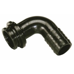 Raccordo portagomma curvo Ã˜ 25 per girello G1"1/4