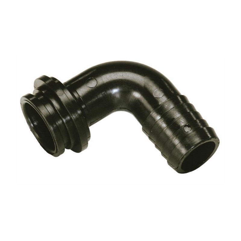 Raccordo portagomma curvo Ã˜ 25 per girello G1"1/4