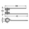 Dente girello sx adattabile Pottinger filo 9,5
