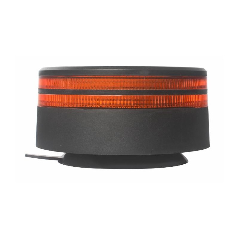 Lampeggiante a 50 LED 12-24V 25W a doppia riga base magnetica