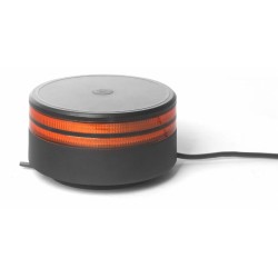 Lampeggiante a 50 LED 12-24V 25W a doppia riga base magnetica