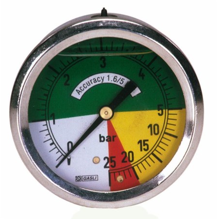 Manometro isometrico cassa inox Ã˜ 63 bar 0:5/25