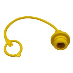 Tappo parapolvere Faster di colore giallo per innesti rapidi femmina da M1/2"