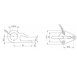 Tendifune leggero l=735mm