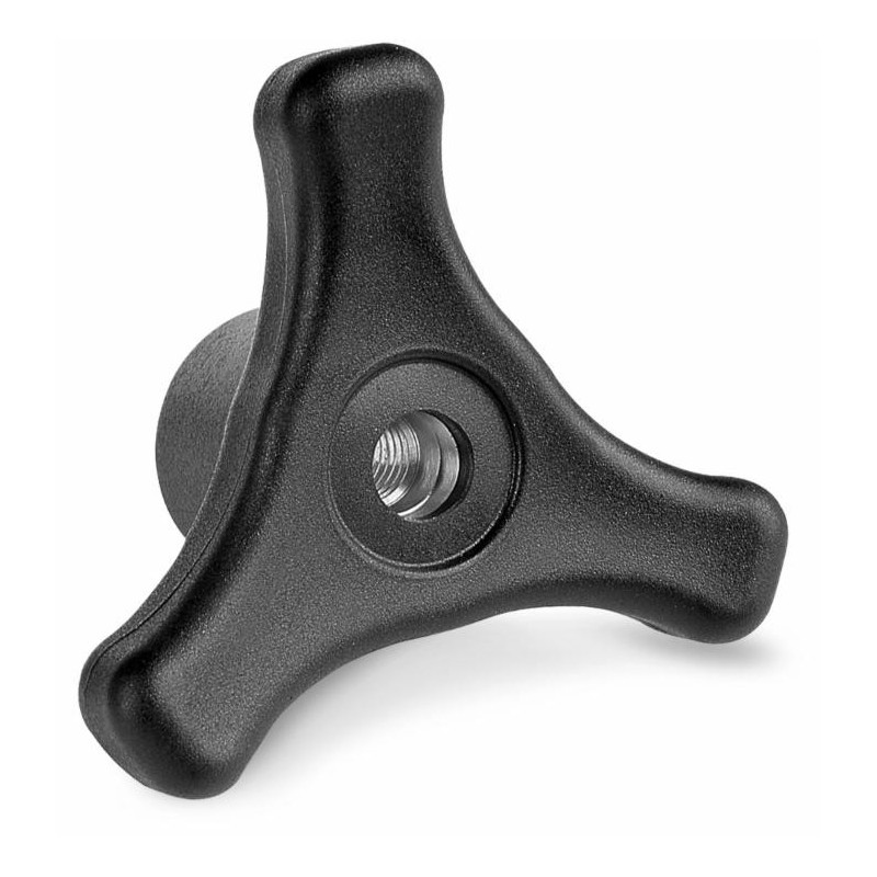Volantino a 3 bracci Ã˜ 80mm con boccola M14