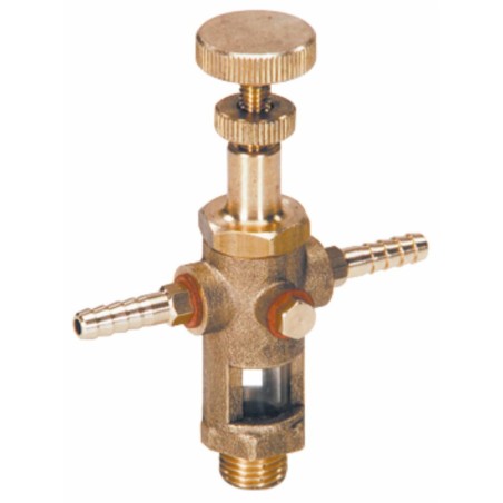 Oliatore contagocce doppio con filetto passo 1/4"