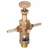 Oliatore contagocce doppio con filetto passo 1/4"