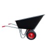 Carriola con vasca in plastica da 160 kg e due ruote da 3.8"