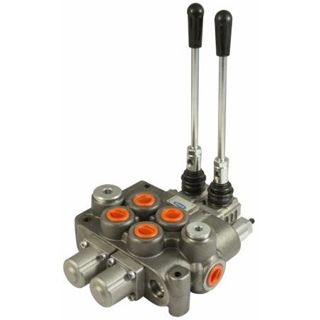 Distributore Walvoil SD5 a 2 leve doppio effetto e doppio effetto flottante - 40L