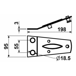 Piastra portacoltello adattabile Fahr 06563514