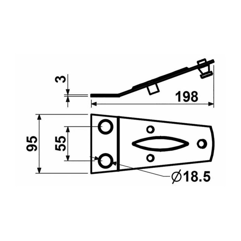 Piastra portacoltello adattabile Fahr 06563514