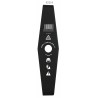 Disco decespugliatore a 2 denti mulching per arbusti larghezza di taglio 250mm
