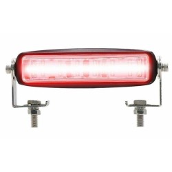 Barra di segnalazione a 6 LED rossa 18W per carrelli elevatori IP67
