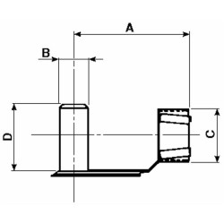 Serraggio automatico per forcelle Ã˜ 8mm