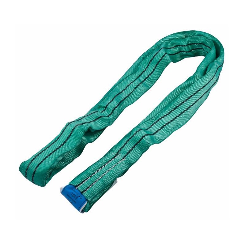 Fascia di sollevamento ad anello Ama gialla con portata di 3000kg e lunghezza 4m