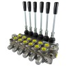 Distributore idraulico da 3/8" a 6 leve doppio effetto 40L