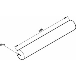 Sospensione elastica per disco frangizolle Ã˜ 40mm lunghezza 200mm