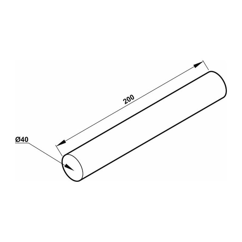 Sospensione elastica per disco frangizolle Ã˜ 40mm lunghezza 200mm