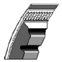 Cinghia trapezoidale standard in gomma telata AVX10mm 950 adattabile al riferimento originale Fiat 4975233