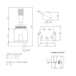 Deviatore frecce 12-24V con lampeggio