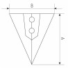 Vomerina per tiller normale adattabile Siderman lunghezza 250mm e larghezza 200mm