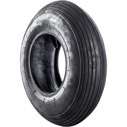 Pneumatico rigato 4 tele con camera d'aria portata 275kg