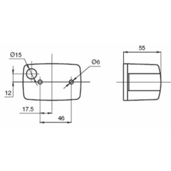 Fanale freccia omologato anterolaterale sx