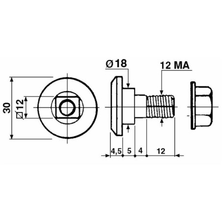 Piattello portalama adattabile Fella 476125K