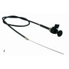 Tirante stop motore,cavo lunghezza 2200mm con leva d'arresto e pomello nero