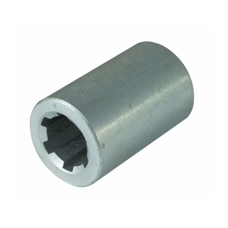 Bussola scanalata Ã˜ 38mm con profilo interno 21x25x5mm e lunghezza 60mm