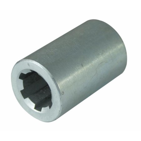 Bussola scanalata Ã˜ 38mm con profilo interno 21x25x5mm e lunghezza 60mm