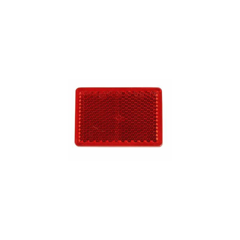 Catarifrangente adesivo rosso 57x39mm